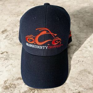 Vtg Y2K OCC ORANGE COUNTY CHOPPERS HAT Motorcycle Embroidered Adjustable Cap Blk
